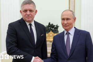 Slovakia’s Robert Fico meets Vladimir Putin in surprise Moscow visit