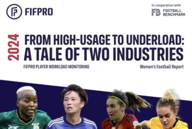 Fifpro study finds some women’s workload split between too many games and not enough