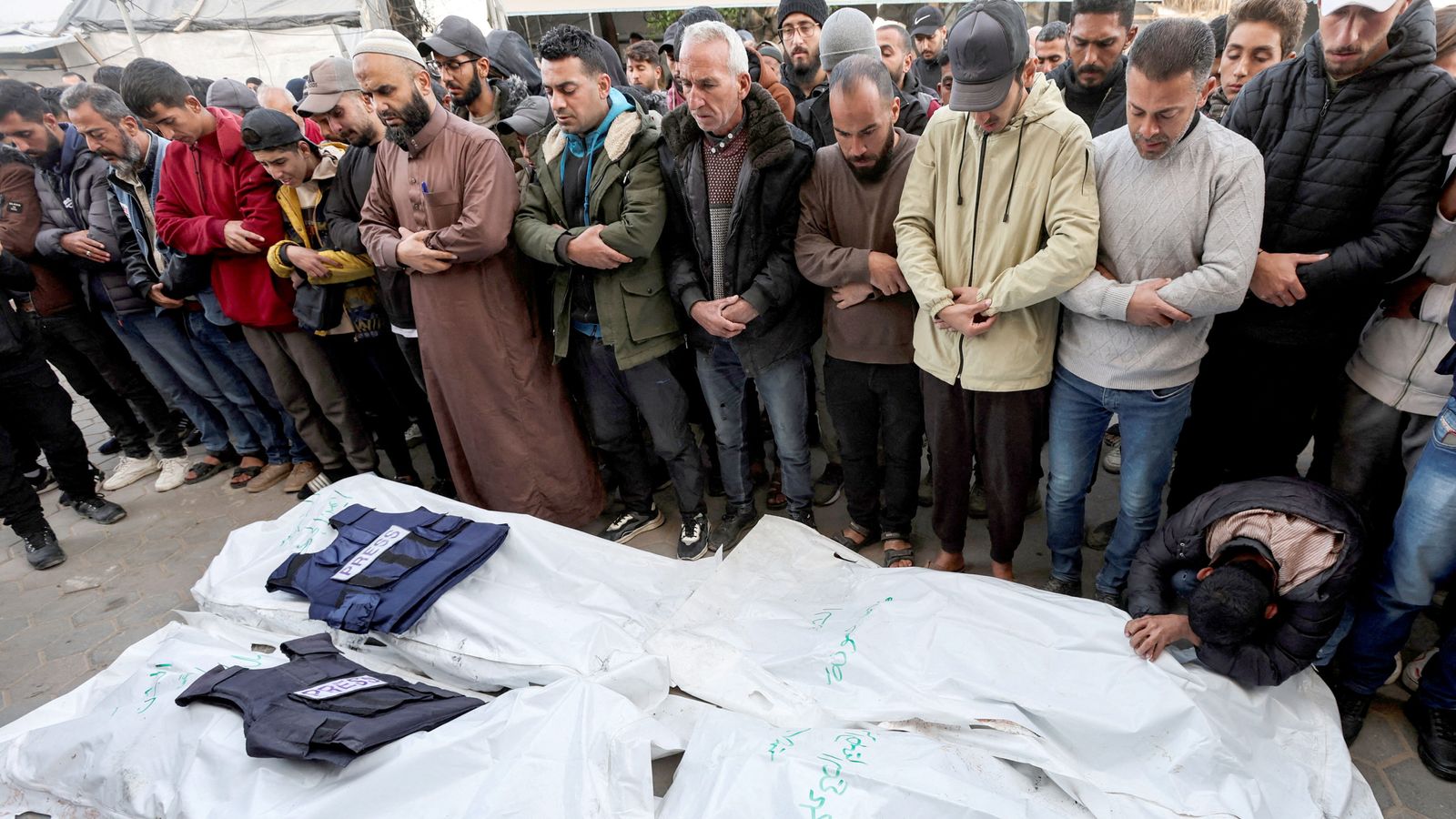 Funeral for five journalists killed in Israeli airstrike in Gaza | World News