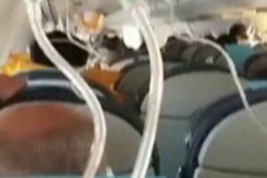 Passengers seen praying in Azerbaijan Airlines cabin footage moments before deadly plane crash | World News