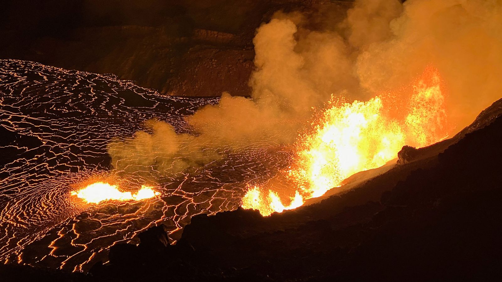 Toddler saved from falling into erupting Hawaii volcano ‘in the nick of time’ | World News