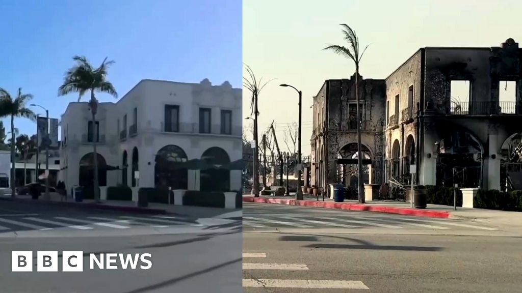 Before and after Pacific Palisades wildfires