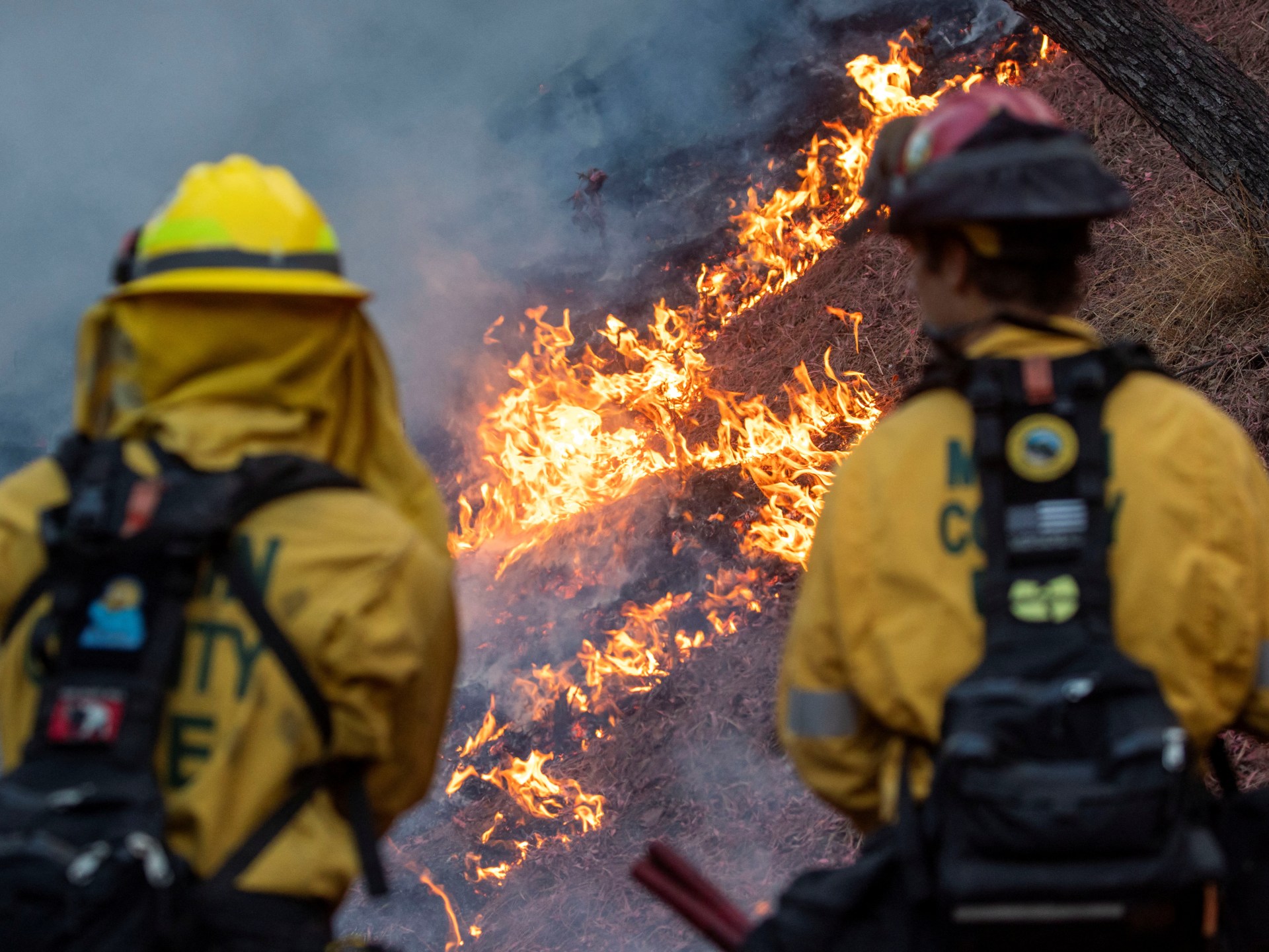 Before and after photos show scale of destruction from LA wildfires | Climate Crisis News