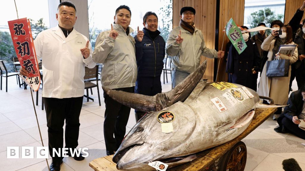 Bike-sized tuna bought to Tokyo sushi restaurateurs for .3m