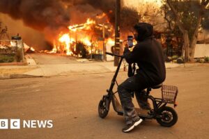 Photos of Los Angeles fires show blazes ripping through neighbourhoods