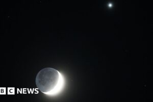 Venus Moon duo and Quadrantids meteors stun stargazers