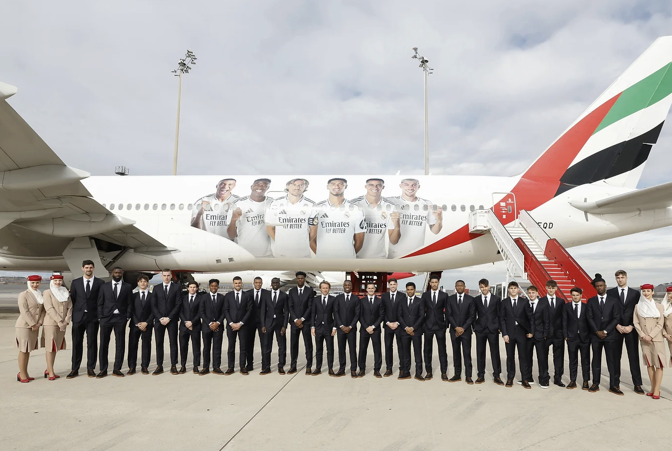 Emirates lands Galacticos-branded aircraft in Jeddah for start of Spanish Super Cup