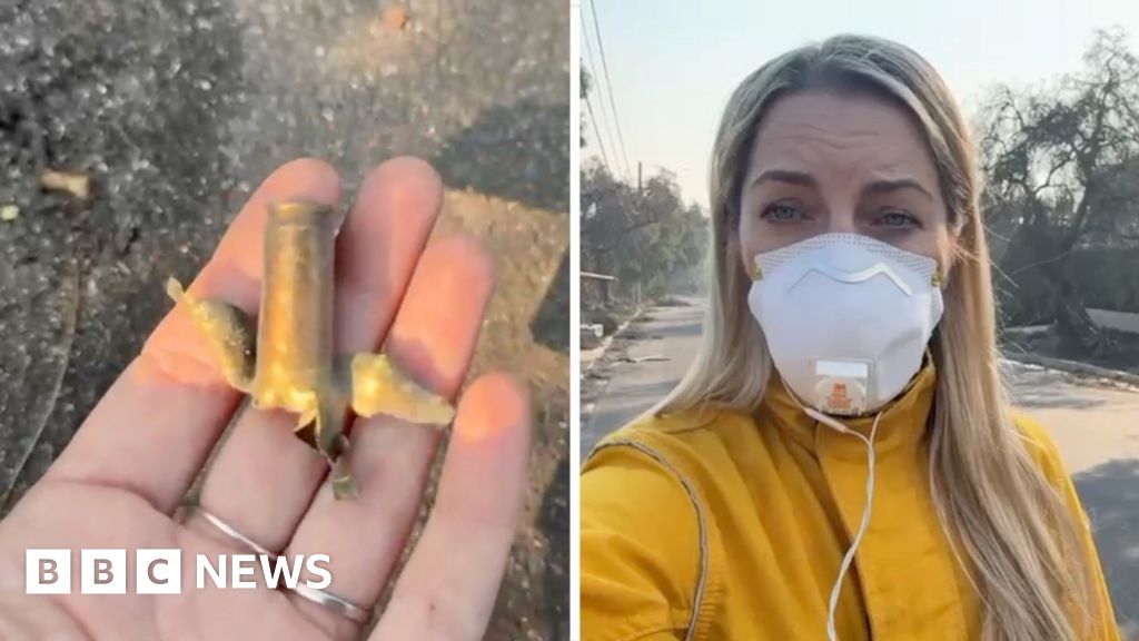 Spent cartridges found amongst fire wreckage in Los Angeles