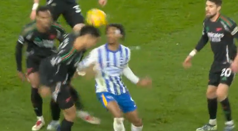 Arsenal supervisor Mikel Arteta baffled by penalty given to Brighton (Video)