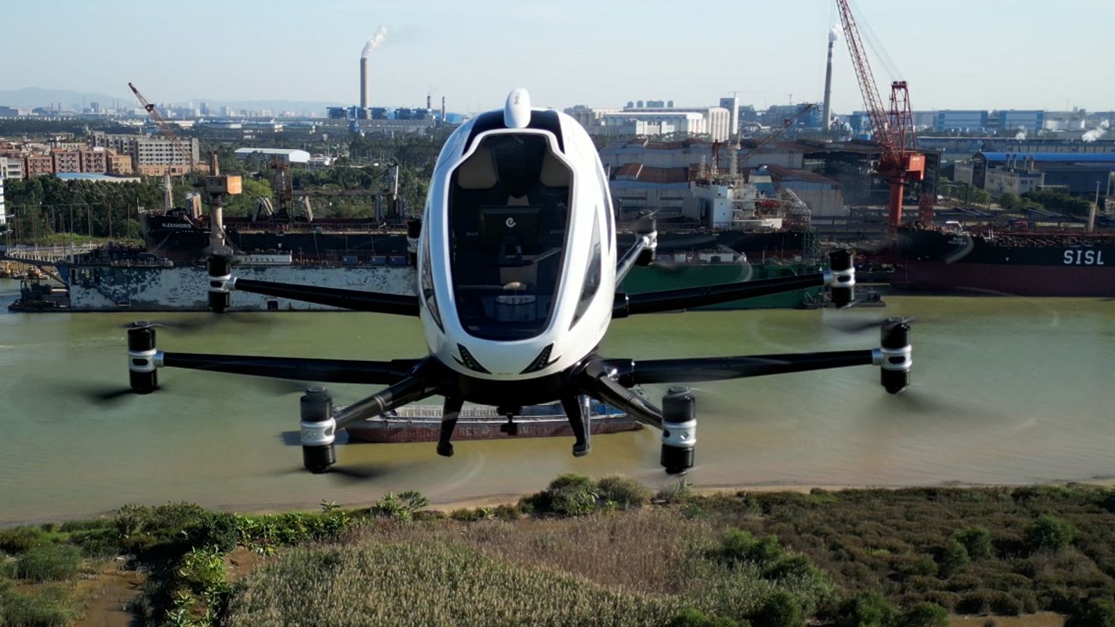 Pilotless passenger drones and driverless taxis as China pushes boundaries of how we travel | World News