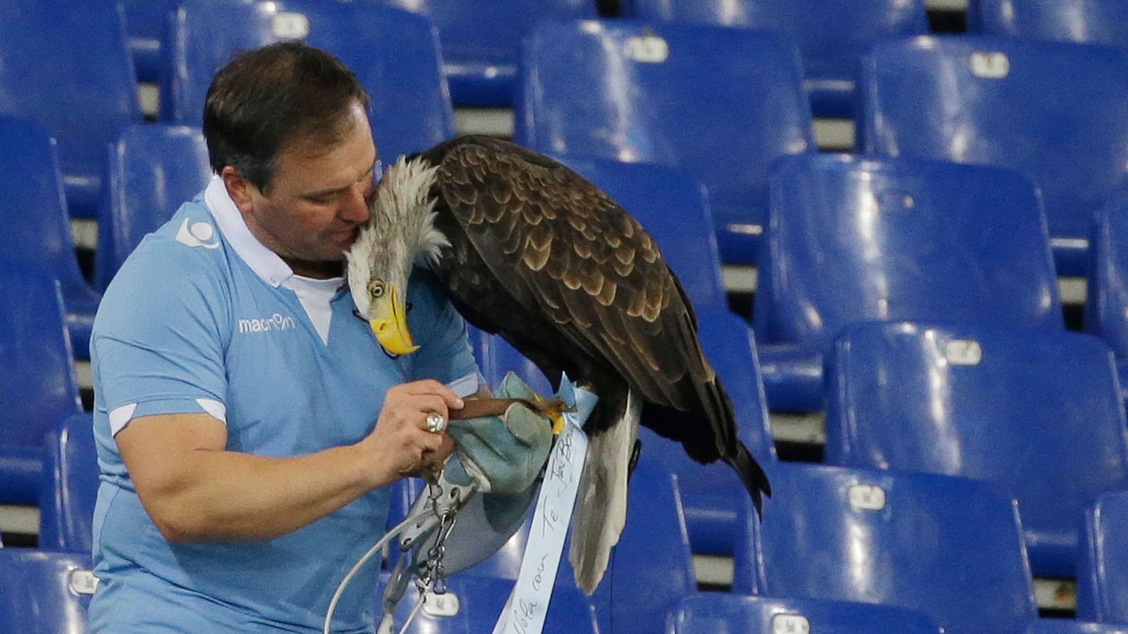 Handler of Lazio eagle mascot sacked for posting photos online of prosthetic penis after choosing to have implant | World News